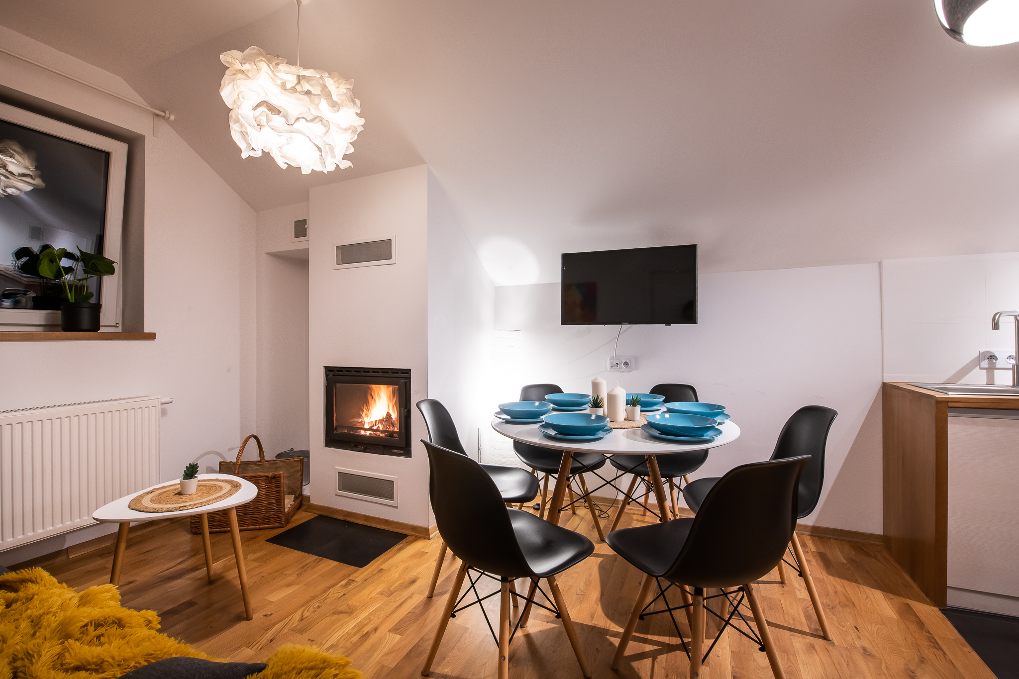 apartament z kominkiem w gorach krynica zdroj